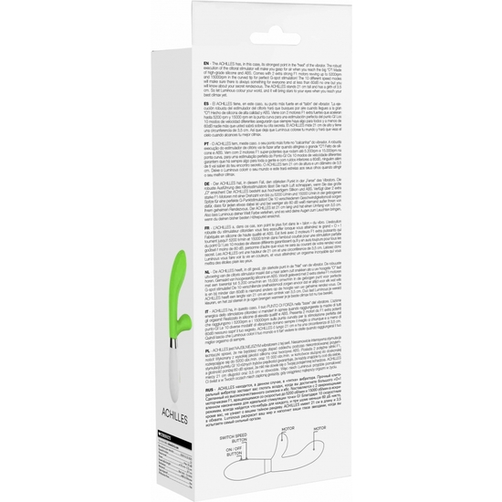 ACHILLES - ULTRA SOFT SILICONE - 10 SPEEDS - GREEN