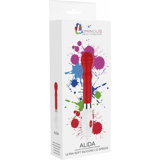 ALIDA - ULTRA SOFT SILICONE - 10 SPEEDS - RED