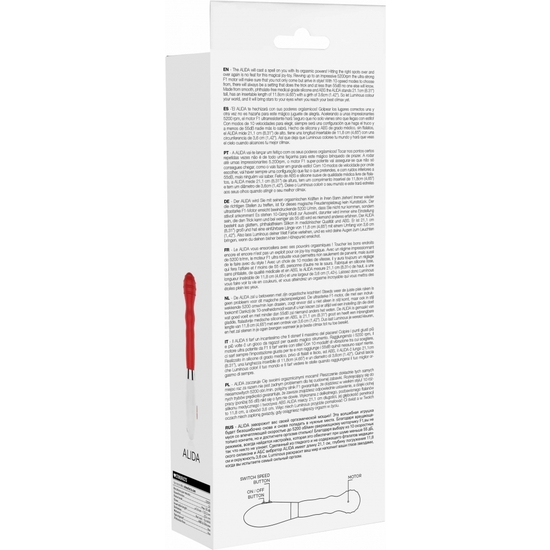 ALIDA - ULTRA SOFT SILICONE - 10 SPEEDS - RED