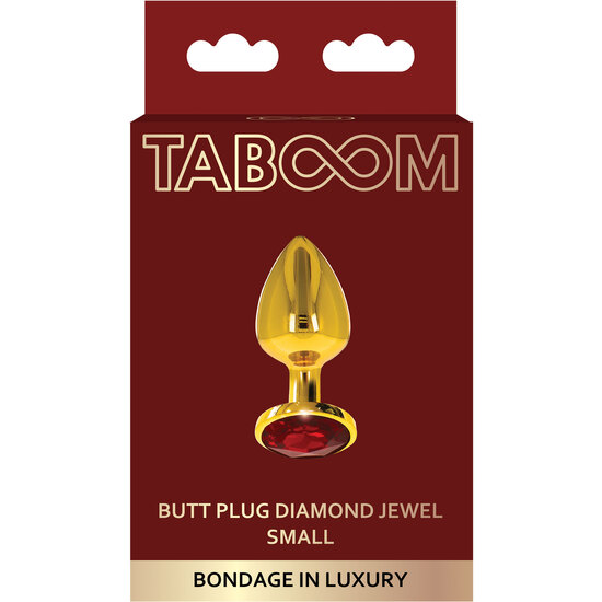 TABOOM ANAL PLUG WITH DIAMOND JEWEL - S