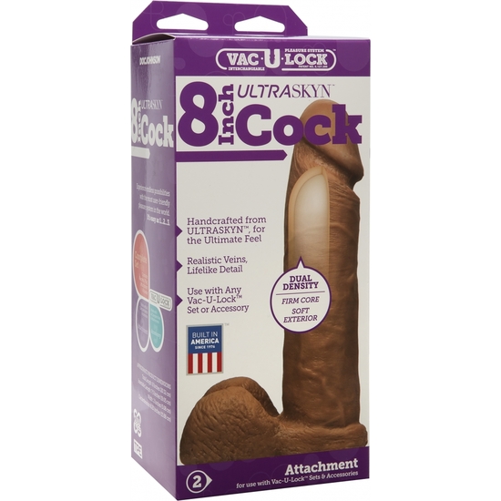 VAC-U-LOCK PENIS REALISTIC UR3 20 CM BROWN