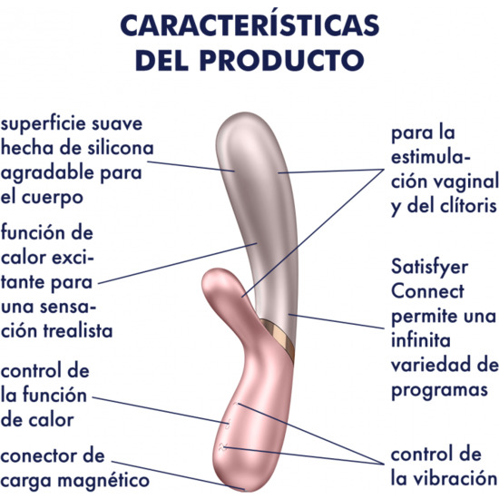 SATISFYER HOT LOVER PINK/DARK PINK WITH APP