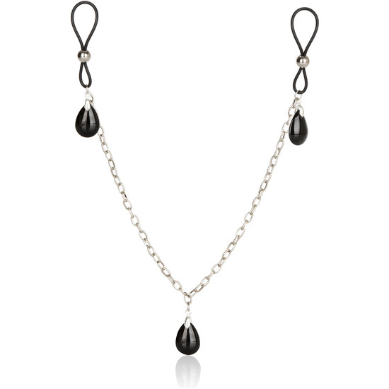 Buy Nipple Pendants With Black Crystal Chain Nipple Pendants With Black Crystal Chain