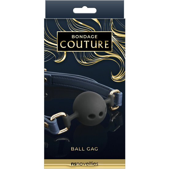 BONDAGE COUTURE BALL GAG - BLUE