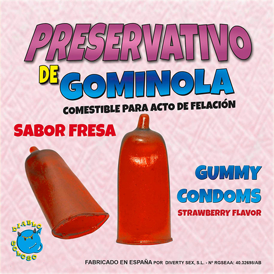 STRAWBERRY FLAVOR GUMMY CONDOM