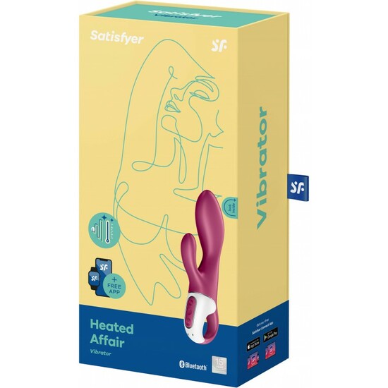 SATISFYER HEATED AFFAIR BUNNY VIBRATOR WITH HEAT