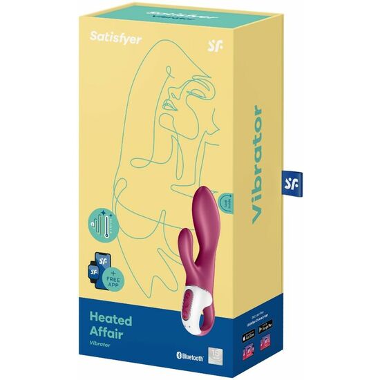 SATISFYER HEATED AFFAIR BUNNY VIBRATOR WITH HEAT
