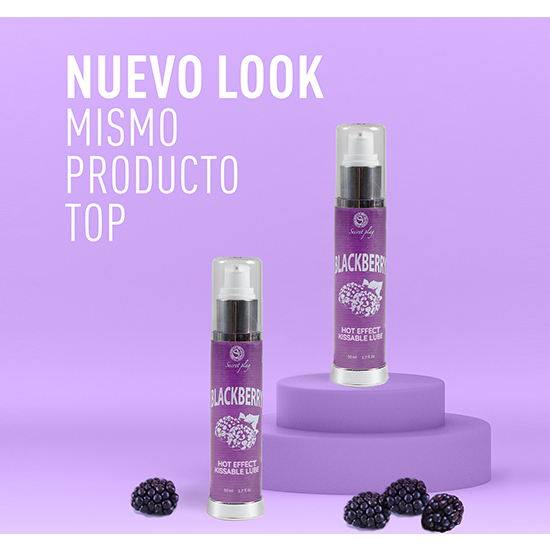 LUBRICANT AND OIL 2 IN 1 HEAT EFFECT BLACKBERRY, 50 ML.