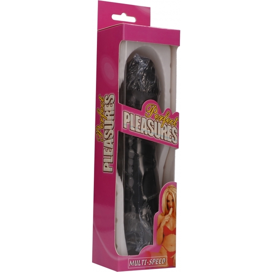 PERFECT PLEASURES BLACK VIBRATOR 22CM