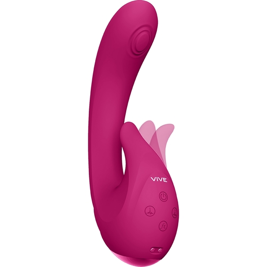 MIKI - FLASHING AND PULSING G-SPOT VIBRATOR - PINK