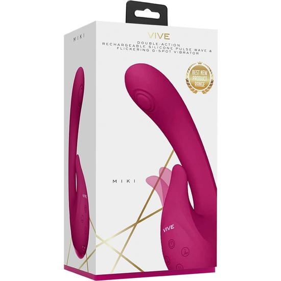 MIKI - FLASHING AND PULSING G-SPOT VIBRATOR - PINK