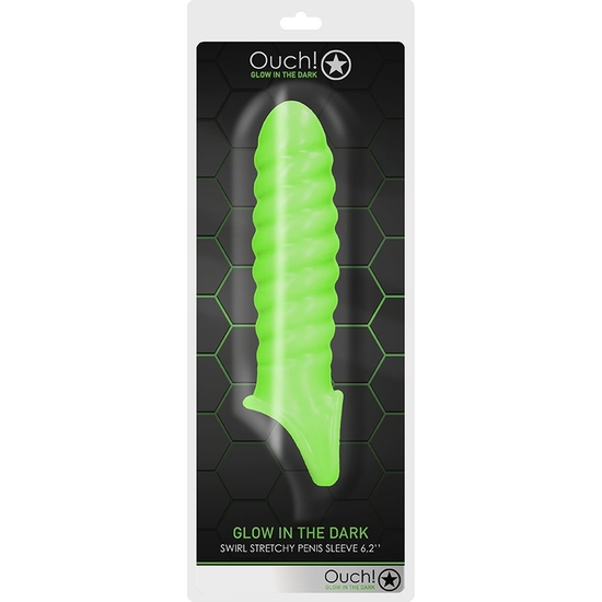OUCH! - FLUORESCENT PENIS SHEATH - GLOW IN THE DARK