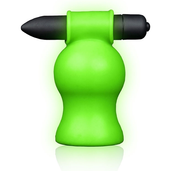 OUCH! - MASTURBATOR WITH FLUORESCENT VIBRATION - GLOW IN THE DARK