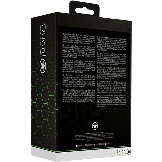 OUCH! - NEOPRENE HARNESS - GLOW IN THE DARK