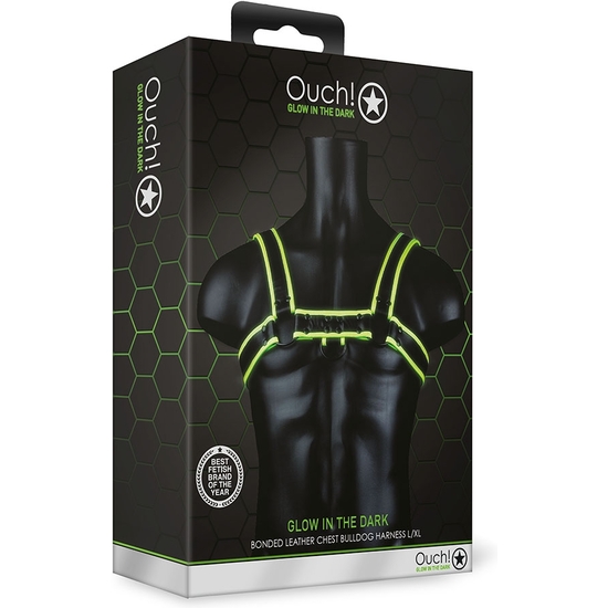 OUCH! - CHEST HARNESS - GLOW IN THE DARK