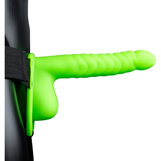 Buy Hollow Ouch-strap-on With Testicles - 8/21 Cm - Glow In The Dark Hollow Ouch-strap-on With Testicles - 8/21 Cm - Glow In The Dark