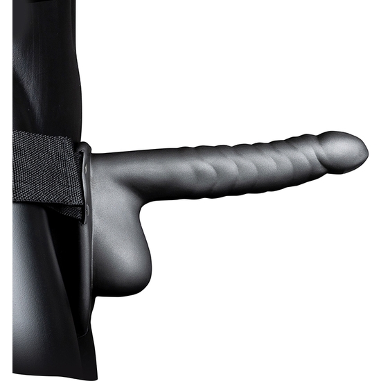 Buy Ouch-hollow Strap With Testicles - 8 / 21 Cm-metallic Ouch-hollow Strap With Testicles - 8 / 21 Cm-metallic