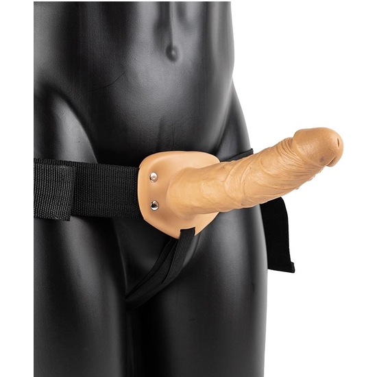 REALROCK-STRAP-ON VIBRATORY HOLLOW WITHOUT BALLS - 8/ 20.5 CM
