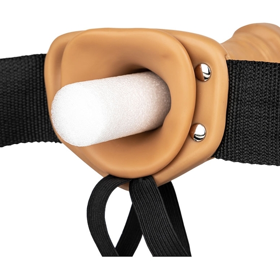 REALROCK-STRAP-ON VIBRATORY HOLLOW WITHOUT BALLS - 8/ 20.5 CM