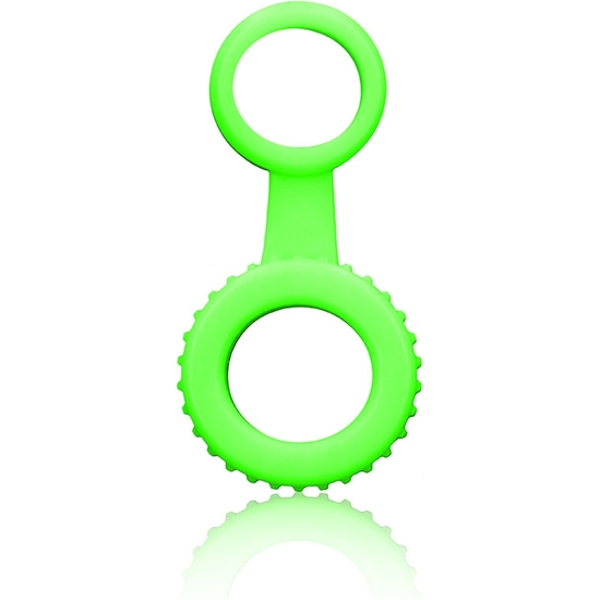 GLOW IN THE DARK - DOUBLE PENIS RING