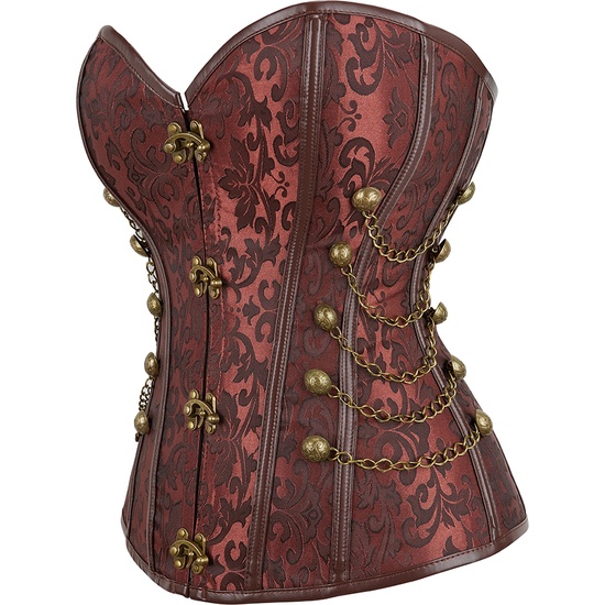FAIZA BROWN CORSET