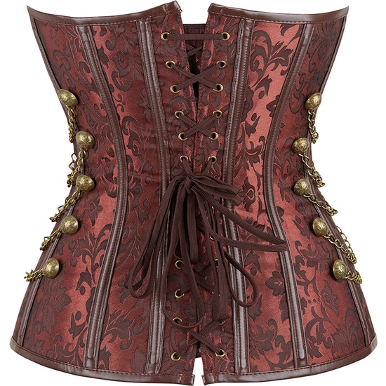 FAIZA BROWN CORSET