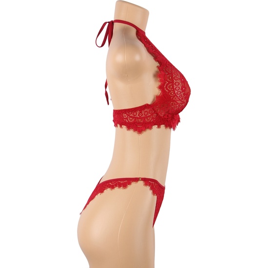 RED TOP AND PANTIES SET