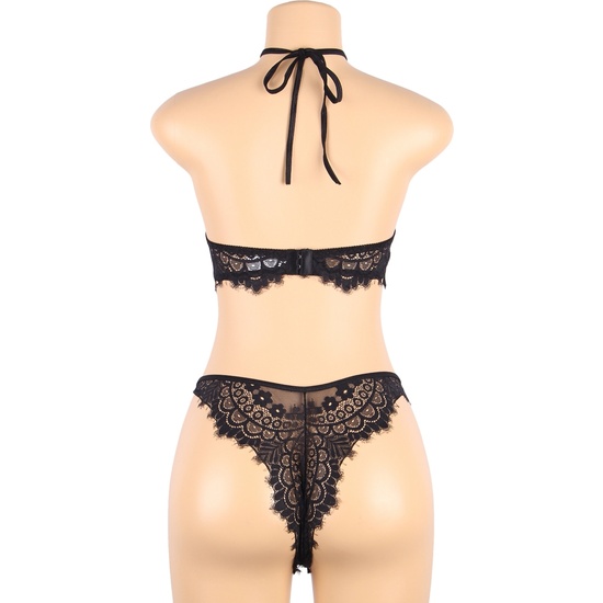 BLACK TOP AND PANTIES SET