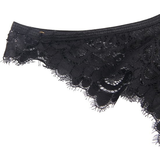 BLACK TOP AND PANTIES SET