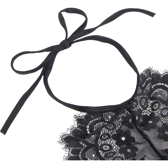 BLACK TOP AND PANTIES SET