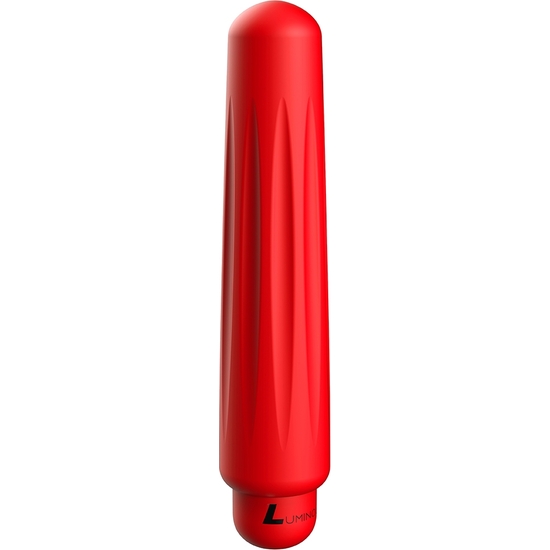 DELIA - VIBRATING BULLET - ABS BULLET WITH SILICONE SLEEVE - 10-SPEED - RED