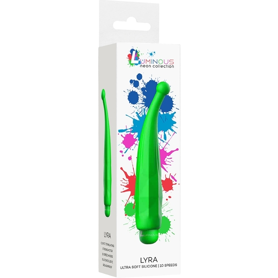 LYRA - VIBRATING BULLET - ABS BULLET WITH SILICONE SLEEVE - 10-SPEED - GREEN
