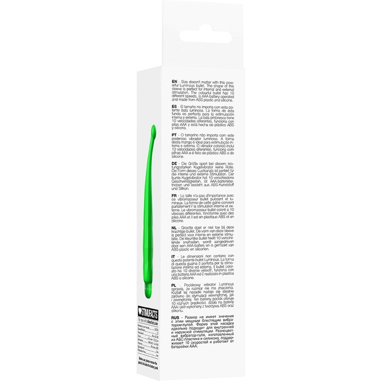 LYRA - VIBRATING BULLET - ABS BULLET WITH SILICONE SLEEVE - 10-SPEED - GREEN