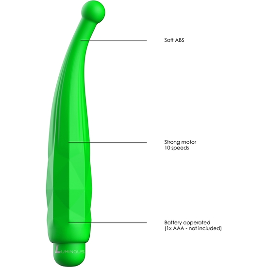 LYRA - VIBRATING BULLET - ABS BULLET WITH SILICONE SLEEVE - 10-SPEED - GREEN