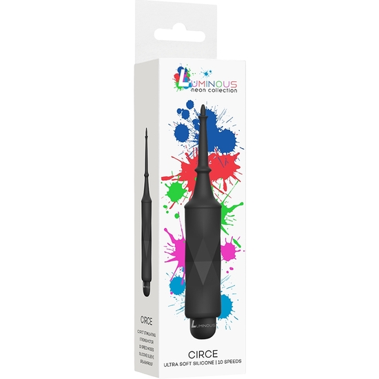 CIRCE - VIBRATING BULLET - ABS BULLET WITH SILICONE SLEEVE - 10-SPEED - BLACK