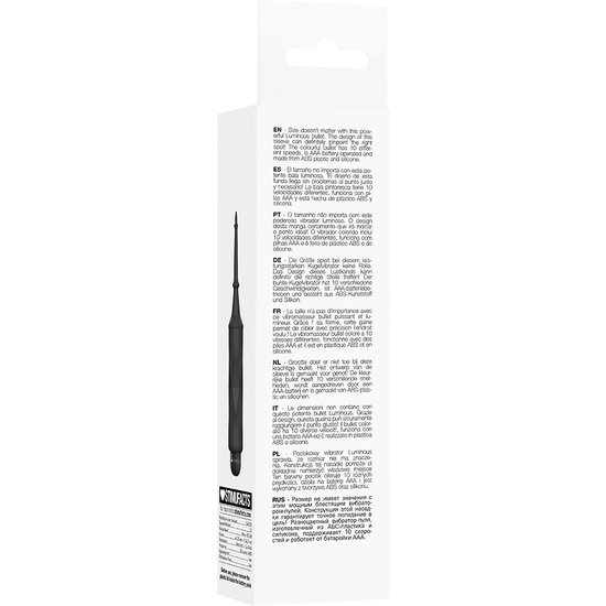 CIRCE - VIBRATING BULLET - ABS BULLET WITH SILICONE SLEEVE - 10-SPEED - BLACK