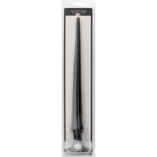 ASS SPIKE DILDO - 42 CM - BLACK