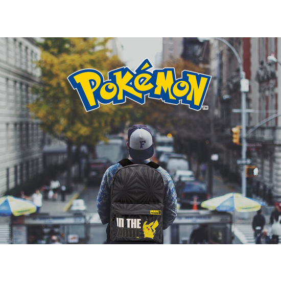 MOCHILA PIKACHU POKEMON ADAPTABLE 40CM
