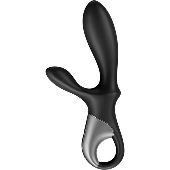 SATISFYER HEAT CLIMAX + ANAL VIBRATOR WITH HEAT - BLACK