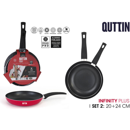 SET2 SARTEN ALUMINIO M/SOFT IND INFI PLU QUTTIN QUTTIN