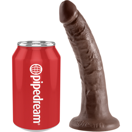 KING COCK REALISTIC PENIS 18 CM BROWN