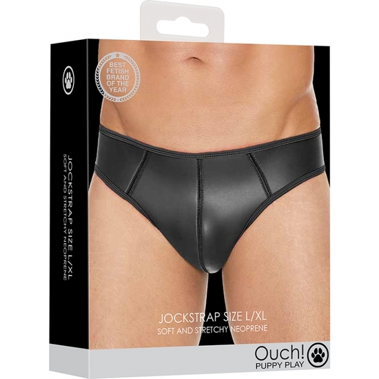OUCH PUPPY PLAY - NEOPRENE JOCKSTRAP - BLACK