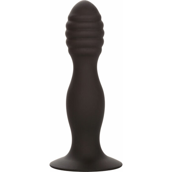 Buy Calexotics - Ribbed Anal Stud - Anal Plug - Black Calexotics - Ribbed Anal Stud - Anal Plug - Black