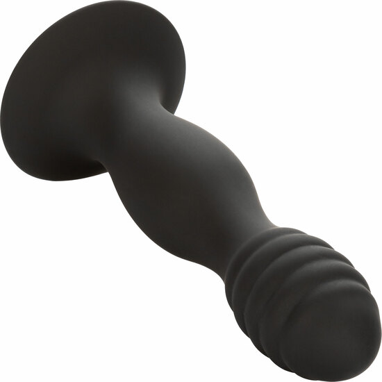 CALEXOTICS - RIBBED ANAL STUD - ANAL PLUG - BLACK