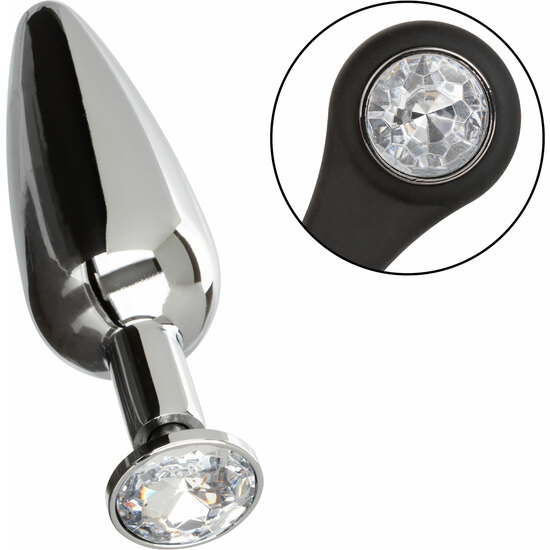 CALEXOTICS - STAR FUCKER SLIM PLUG - RING WITH SILVER PLUG