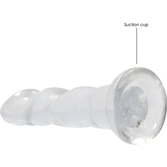 REALROCK - JELLY EFFECT DILDO - 7/17 CM - TRANSPARENT