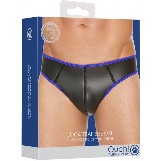 OUCH PUPPY PLAY - NEOPRENE JOCKSTRAP - BLUE