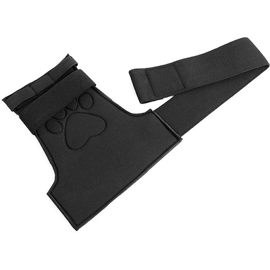 OUCH PUPPY PLAY - PUPPY PAW NEOPRENE GLOVES - RED