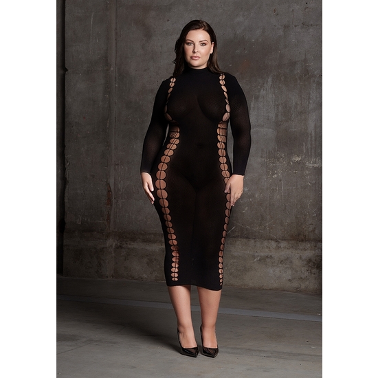LE D SIR- SHADE-CARME XI - HIGH NECK DRESS - LARGE SIZE