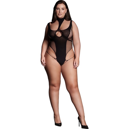 LE D SIR- SHADE-CYLLENE XLVIII - HIGH NECK BODYSUIT - LARGE SIZE